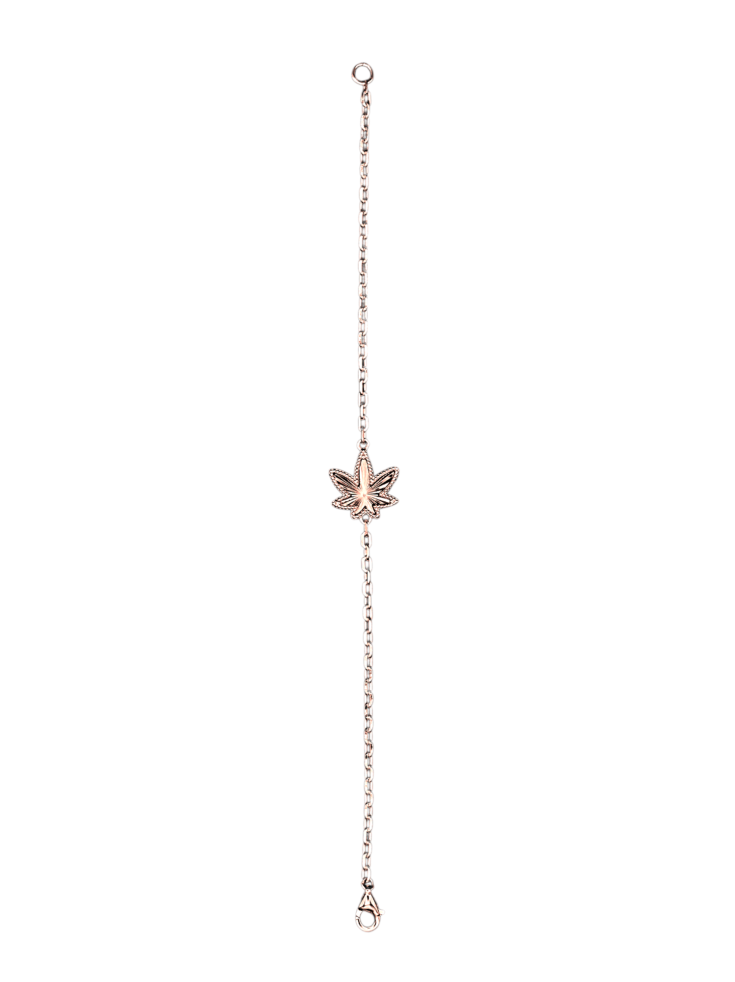 Rose Gold One Leaf Bracelet